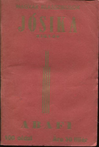 b�r� J�sika Mikl�s - Abafi (Magyar klasszikusok)
