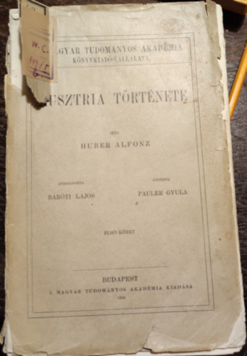 Huber Alfonz - Ausztria trtnete I-III.