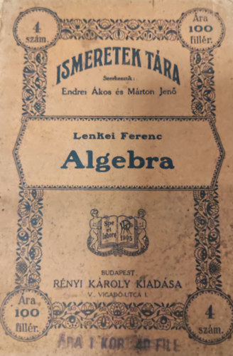 Lenkei Ferenc - Ismeretek Tra- Algebra