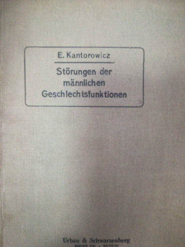 St�rungen der m�nnlichen Geschlechtsfunktionen