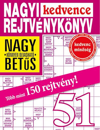 Nagyi kedvence Rejtvénykönyv 51.