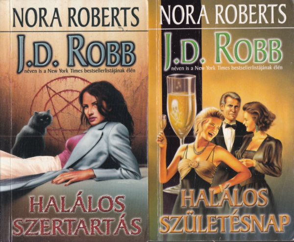 J. D. Robb  (Nora Roberts) - 2 db. krimi (Hal�los szertart�s + Hal�los sz�let�snap)