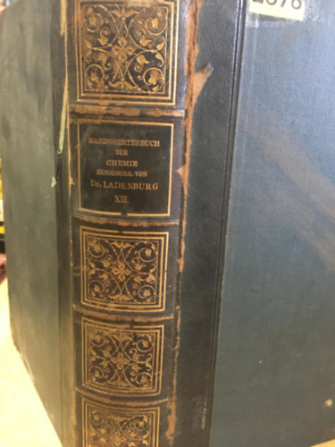 Prof Dr. A. Ladenburg - Handw�rterbuch der Chemie XIII.