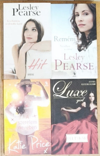 Anna Godbersen, Katie Price Lesley Pearse - 4db romantikus regény - Hit, Remény, Pletykák, A szerelem nevében