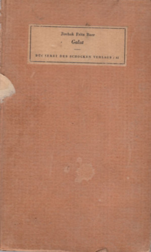 Jizchak Fritz Baer - Galut - n�met nyelv�