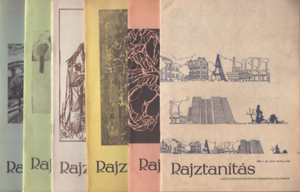 Kov�cs K�roly szerk. - Rajztan�t�s - Az Oktat�si Miniszt�rium m�dszertani foly�irata - XXVI.�vf. 1984/1-6.sz�m teljes �vfolyam