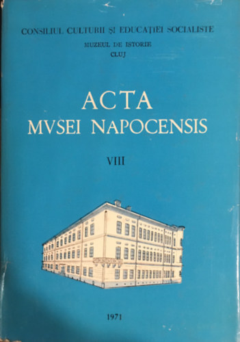 Acta Mvsei Napocensis VIII.