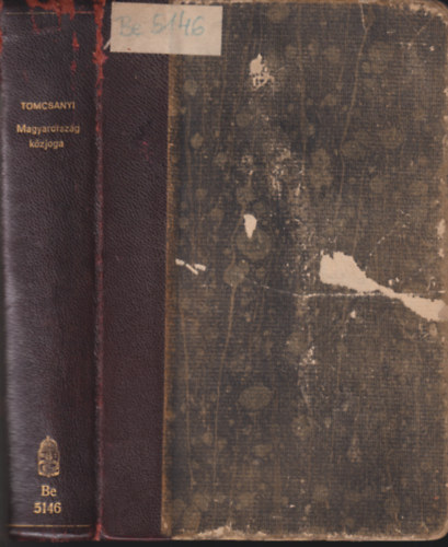 Tomcsányi Móric - Magyarország közjoga