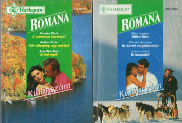 Glenda Sanders, Jessica Hart Ellen James - 6 db Romana különszám: 1997/1-6. ( teljes )
