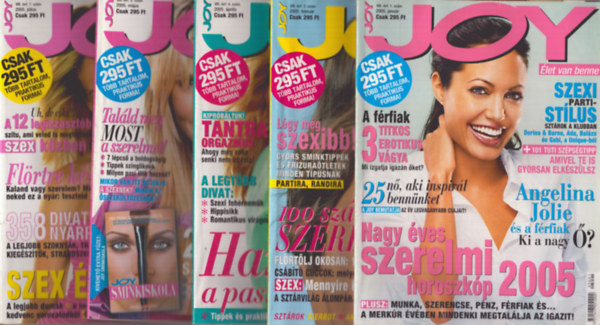 Anry Sos va  (fszerk.) - 5 db Joy magazin: 2005/1., 2., 4., 5., 7. szmok