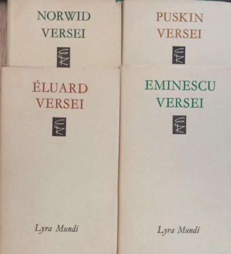 Lyra Mundi - Lyra Mundi knyvcsomag (4 darab) Nordwid versei; Puskin versei; luard versei, Eminescu versei