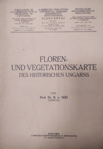 Dr. R. Soó - Floren- und Vegetationskarte des Historishen Ungarns