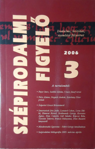 Szpirodalmi Figyel 2006/3.