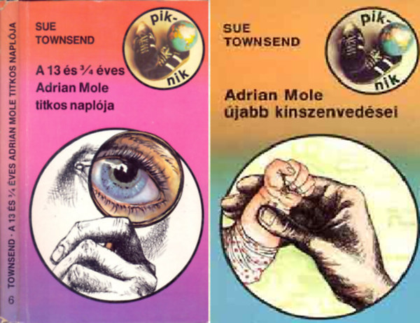 Sue Townsend - A 13 és 3/4 éves Adrian Mole titkos naplója + Adrian Mole újabb kínszenvedései ( 2 kötet )