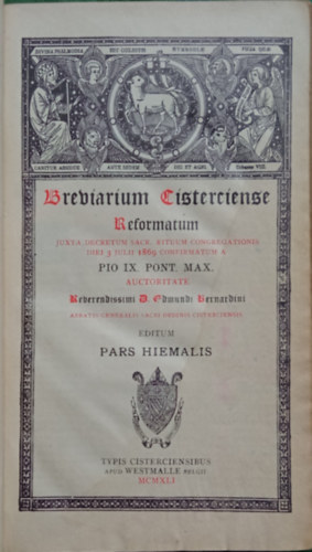 Breviarium Cisterciense - Pars Hiemalis