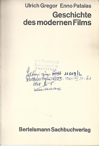 Ulrich Gregor; Enno Patalas - Geschichte des modernen Films