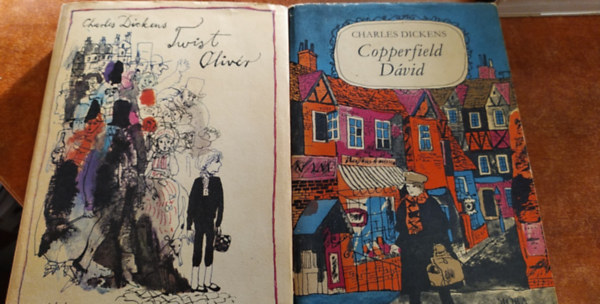 Charles Dickens - 2 db Dickens knyv:Oliver Twist+Coppelfield Dvid