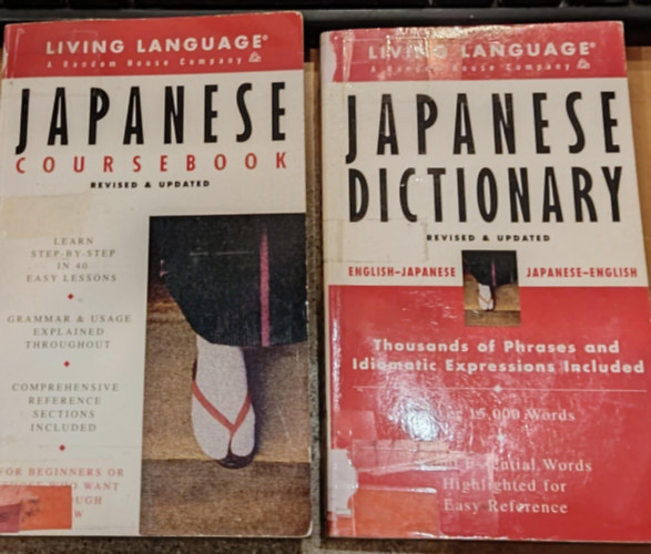 Hiroko Storm, Ichiro Shirato - 2 db Living Language - Revised & Updated: Japanese Coursebook + Japanese Dictionary