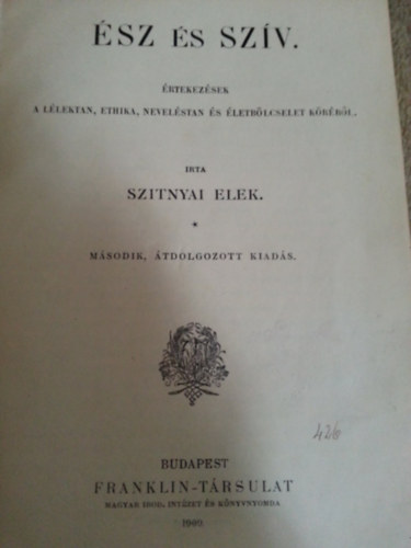 Szitnyai Elek - sz s szv