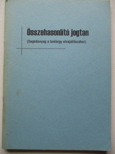 sszehasonlt jogtan