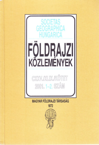 Fldrajzi kzlemnyek XLIX. 2001. 1-2. szm