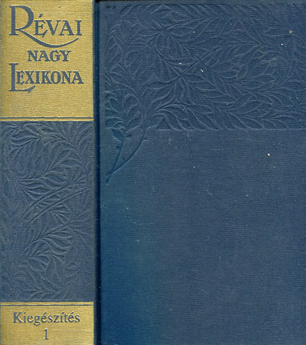 Rvai Nagy Lexikona 1. Kiegszts