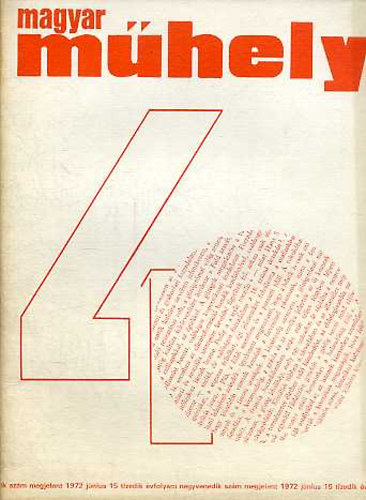 Magyar Műhely 1972 június (10. évf. 40. szám)