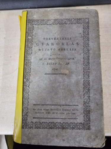 iklandi V. Filep J[z]sef - Trvnybli gyakorls mutat tblja, vagy az erdlyi gyfolysok: melyben Minden, az Erdlyi Nagy Fejedelemsg Trvny Knyveiben, s...