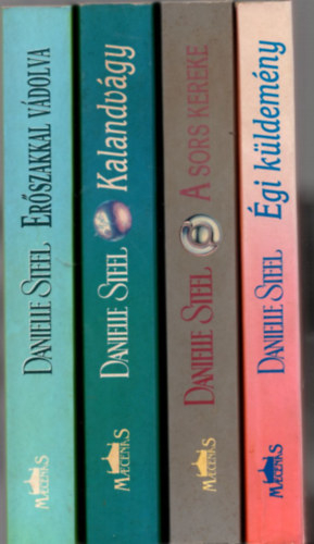 Danielle Steel - 4 db Danielle Steel könyv: Erőszakkal vádolva +Kalandvágy +A sors kereke +Égi küldemény
