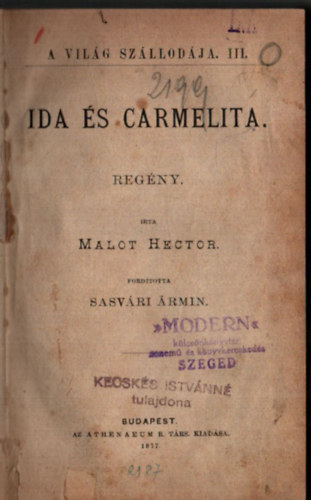 Malot Hector - Ida �s Carmelita.