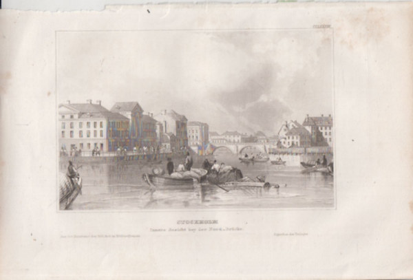 Stockholm (Svdorszg, Eurpa) (16x23,5 cm lapmret eredeti aclmetszet, 1856-bl)