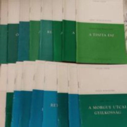 16 db Populart f�zetek + Magyar �s Vil�girodalom Katal�gus: A tiszta �sz, A Kisfaludyak, �lmok �lmod�i, Rebellis versek, A j�nai iskola, Az ember trag�di�ja, �da a nyugati sz�lhez, A fekete t�rpe, A Morgue utcai gyilkoss�g, A rab g�ly