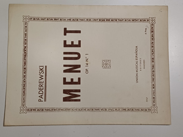 I. J. Paderewski - Menuet Op.14 N.1