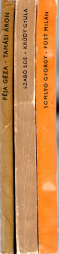 Szabó Ede, Féja Géza Somlyó György - 3 db könyv az Arcok és vallomások sorozatból : 1.Füst Milán, 2. Krúdy Gyula, 3. Tamási Áron