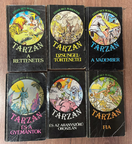 Edgar Rice Burroughs - Tarzan - 6 ktet - Tarzan s a - gymntok, ..az aranyszr oroszln, ..a rettenetes, ..fia, ..a vadember, ..dzsungeltrtnetei