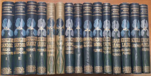 Zrinyi Mikl�s + Kossuth Lajos + Garay J�nos + K�lcsey Ferencz + Berzsenyi D�niel + T�th Ede + Kazinczy Ferencz + P�zm�ny P�ter + Csokonai Vit�z Mih�ly + Kisfaludy K�roly I-II. munk�i + Kisfalundy S�ndor I-II. + T�th K�lm�n + Schiller