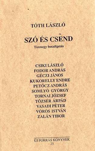 Tth Lszl - Sz s csend