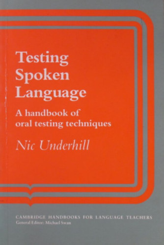 Nic Underhill - Testing Spoken Language