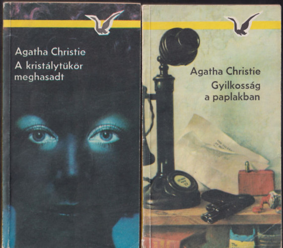 Agatha Christie - Agatha Christie k�nyvek (2db.): Gyilkoss�g a paplakban + A krist�lyt�k�r meghasadt
