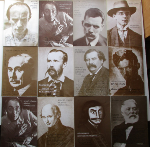 12 db a kzirattr sorozatbl (rtam egy kltemnyt, Szent terzia utci, Uram bartom kpvisel r, Bnk bn, Az rnybl sztt llek, Bartk-verse, Kltnk s kora, stb...)