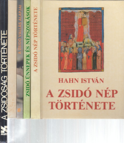 5 db. judaika (A zsidó nép története + Zsidó ünnepek és népszokások + Halljad Izrael + Zsidó ünnepek + A zsidóság története)