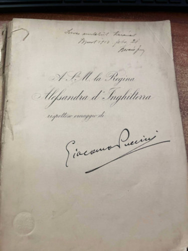 Giacomo Puccini - La Fanciulla Del West Opera in tre atti - olasz nyelvű KOTTA