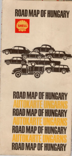 Autokarte Ungarns- Shell ( t�rk�p )