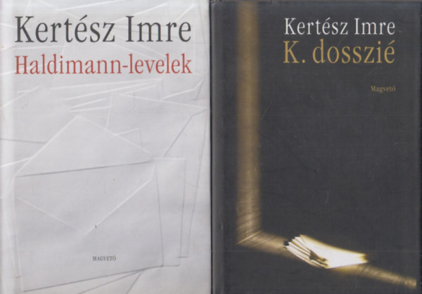Kert�sz Imre - 2 db Kert�sz Imre m�: Haldimann-levelek + K. dosszi�