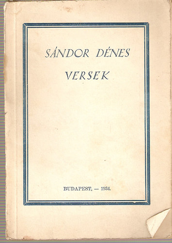 Sndor Dnes - Versek (Sndor Dnes)