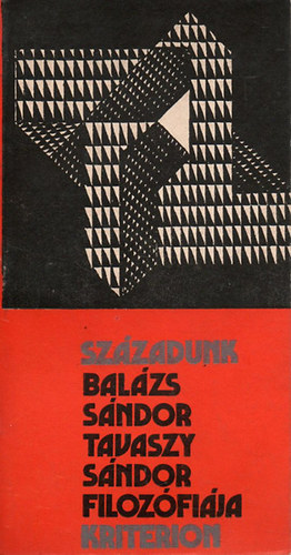 Bal�zs S�ndor - Tavaszy S�ndor filoz�fi�ja