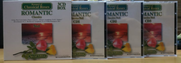 Mozart, Beethoven, Weton-Wesgram Grieg - Bouquet of Classical Roses Romantic Classics 3 CD Box (MIC310A, MIC310B, MIC310C) - Special Edition (3 CD, + pap�r tok)