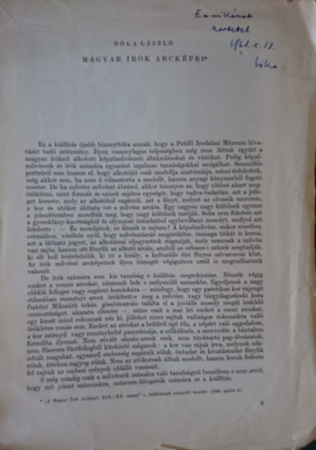 Bka Lszl - Magyar rk arckpei