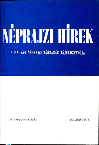 Nprajzi hrek (1975. IV. vfolyam 6. szm)