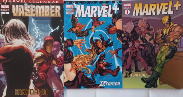 Marvel+ klnszm   X-faktor a Fantasztikus Ngyes ellen  8. rsz 2020/3 + Marvel+ X-Faktor 13. rsz 2023/1 + Marvel Legendk Vasember  5. rsz  2019/12  (3 m)